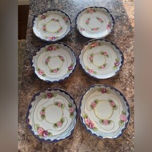 Vintage Hand-Painted Nippon Porcelain Dishes